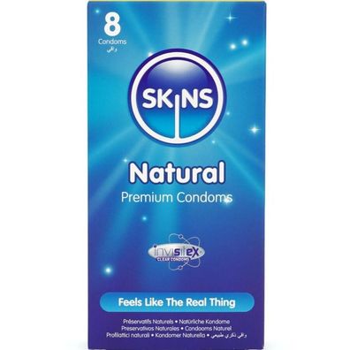 Skins Natural Premium-Kondome Packung 8