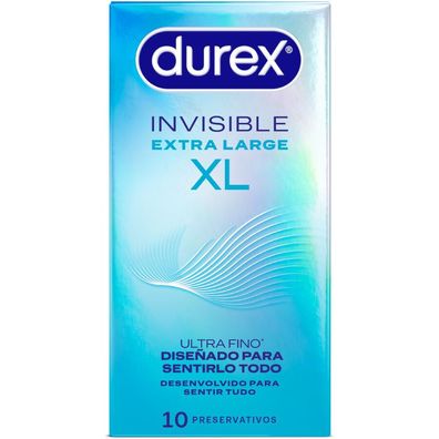 Durex Unsichtbare Kondome XL 10 Stück, ultradünn