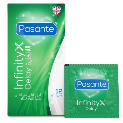 Pasante Delay Infinity Kondome 12 Stück mit Verzögerungsformel