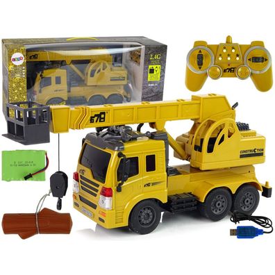 Ferngesteuerter Truck 1:20 Lift Crane Pilot 2.4G Sound Lights