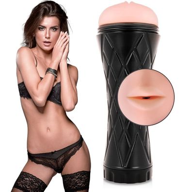 Jamyjob Mund-Masturbator mit strukturiertem Innenkanal