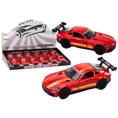Sportwagen Auto 1:32 Actionfigur Roter Spoiler aus Metall