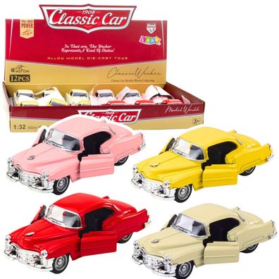 Oldtimer aus den 50er Jahren. Metall-Rückziehantrieb. Türen zum Öffnen. 1:32 Mix