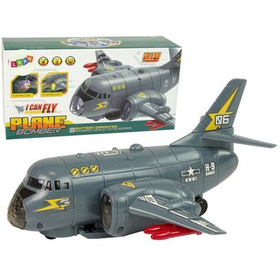 Lean Toys Transportflugzeug Bomber Lichter Sound