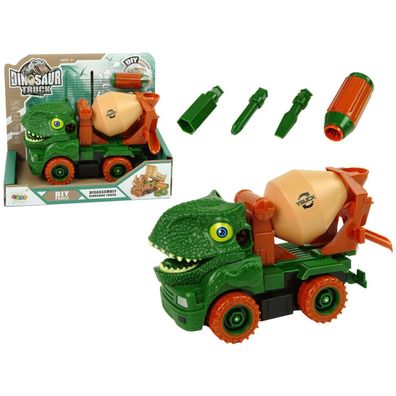 IMPORT Leantoys Beton-LKW Dinosaurier bringt grünes Zubehör auf den Markt