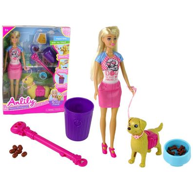 Leantoys Tier- und Futterpuppenset