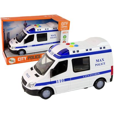 Lean Toys Polizeiwagen Polizeifunkwagen Frico Drive Sounds Lichter