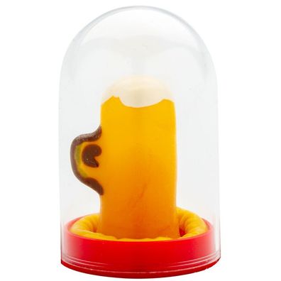 Condomerie Handbemaltes Neuheitskondom Ein Glas Bier