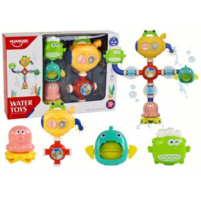 Leantoys Überlaufbadewanne Wasserspielzeug Roboter Saugnäpfe