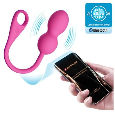 Pretty Love Elvira Pink wiederaufladbare Vibrierkugeln mit App-Steuerung