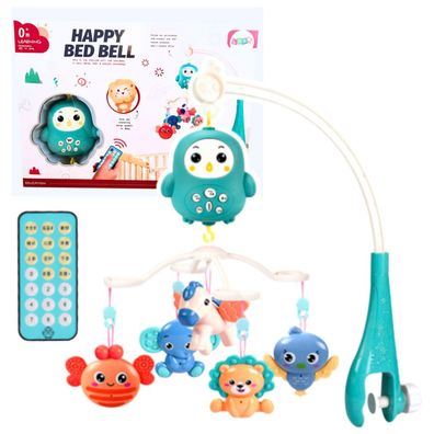Lean Ferngesteuertes Kinderbett-Karussell Lullabies Sounds Blau