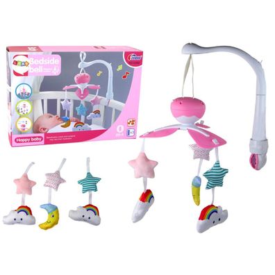 Lean Kinderbett Karussell Baby Sound Sky Pink