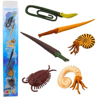 Lean Prähistorische Meerestiere Mini-Figuren Set 6-9Cm 6Tlg