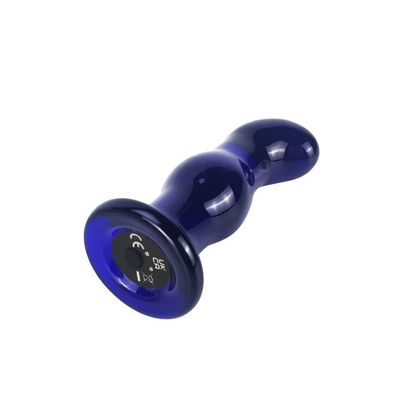 Toyjoy Gleaming vibrierender Glas-Buttplug mit 5 Modi