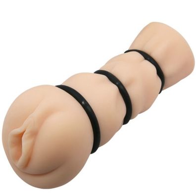 Crazy Bull Vagina-Masturbator mit Ringen, diskret und klein