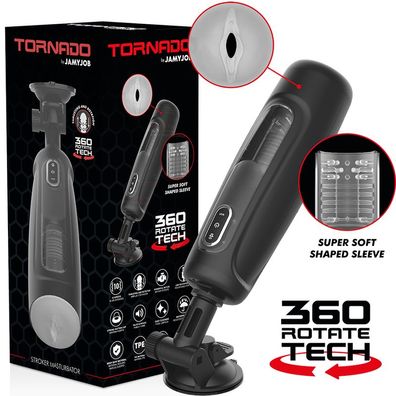 Jamyjob Tornado 360 Rotate Tech Masturbator mit Vibration und Sound