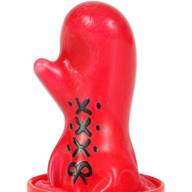 Condomerie handbemalte Kondome als Boxhandschuhe