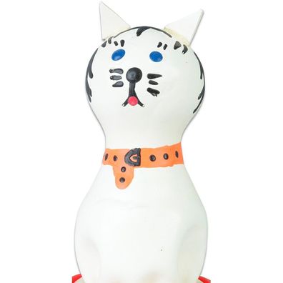 Condomerie handbemalte Neuheitskondome Katze weiß