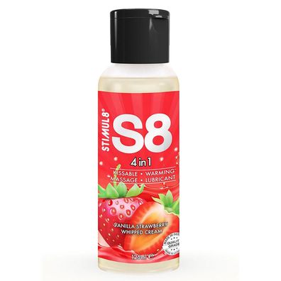 Stimul8 S8 4 in 1 Erdbeer-Dessert-Gleitmittel 125 ml