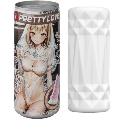 Pretty Love Masturbator in Dosenform mit Klappdeckel, weiß