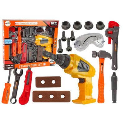 Lean Toys Handyman's Tool Kit Akku-Bohrmaschine