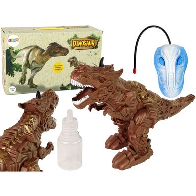 Leantoys Dinosaurier Ferngesteuerter Dampfprojektor Braun