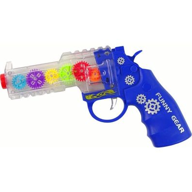 Lean Toys Gun Coloured Lights Sound Blau