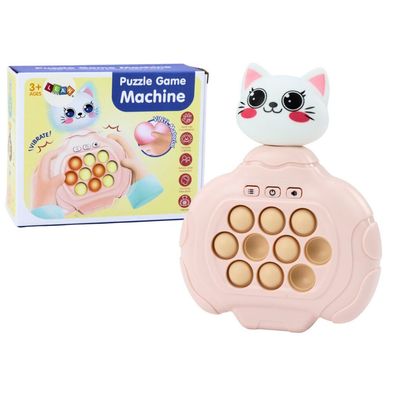 Leantoys Pop-It Kitty Spiel Pink Arcade-Konsole Vibrationssensorkissen