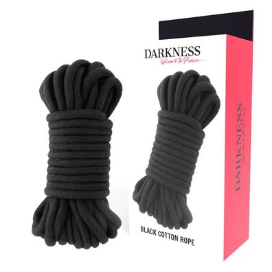 Darkness Japanisches Seil 10 m Schwarz für Bondage-Spiele