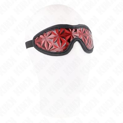 Kink Augenmaske mit Rautenmuster rot