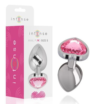 Intense Analplug mit Herz-Anhänger Rosa Größe S