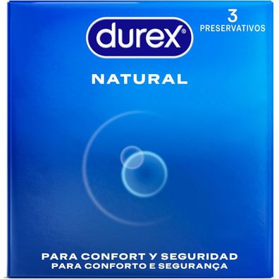 Durex Natural Comfort Kondome 3er-Pack, Nennweite 56 mm