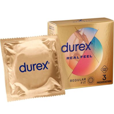 Durex RealFeel Kondome 3 Stück latexfreies Hautgefühl