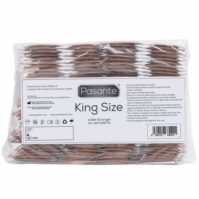 Pasante Kondome King Size Beutel 144 Stück, 60 mm Nennbreite