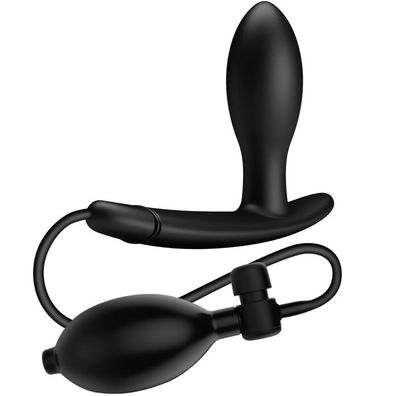 Pretty Love Drake aufblasbarer Analplug aus Silikon, schwarz