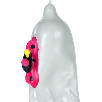 Condomerie Neuheitskondom Motorrad XL handbemalt aus Naturlatex