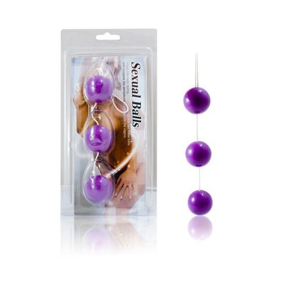 Baile Analkugel-Set mit 3 Kugeln, lila