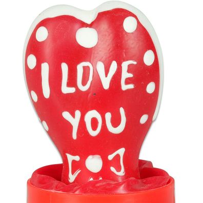 Condomerie Handbemaltes Neuheitskondom Herz ICH LIEBE DICH