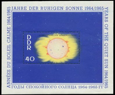 DDR BLOCK Kleinbogen Block 21 postfrisch SB7FE8A