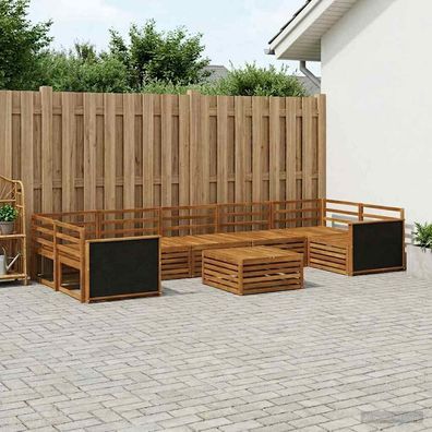 vidaXL Outdoor-Sofagarnitur 8 stk. Natur Massivholz Akazie