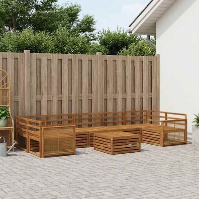 vidaXL Outdoor-Sofagarnitur 8 stk. Natur Massivholz Akazie