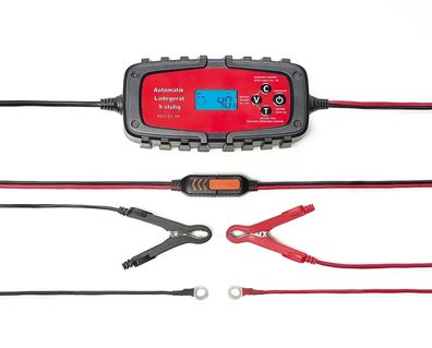 Batterieladegerät 4A für Auto und Motorrad, 6V/12V, intelligent, mit