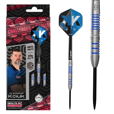 BULL'S Krzysztof Kciuk Challenger Steel Dart / 1 Satz / 20Gr