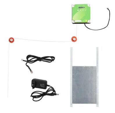 Automatische Hühnertür Komplett-Set 22x33cm Lichtsensor Zeitschaltuhr