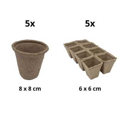 Pflanztop und Anzuchtplatten Set 3 für Keimung