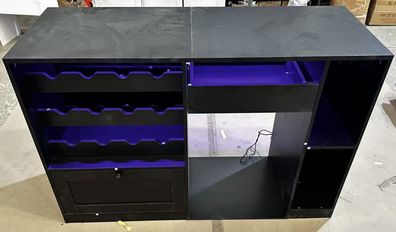 Large Coffee Bar Cabinet LED