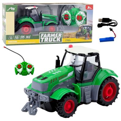 Lean Ferngesteuerter Farmtraktor Rc Grün 1:24