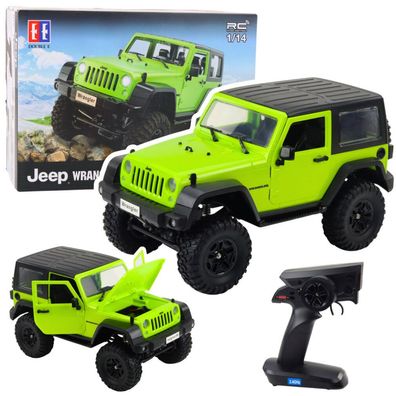 RC Jeep Wrangler Rock Crawler Grün 1:14