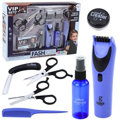 Kleines Friseurset, Haarschneidemaschine, Schere, Zubehör, 10-teilig