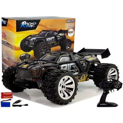 Offroad Auto ferngesteuert braun-gelb 2,4G 1:18 35 km/h mit Geschwindigkeitskontrolle